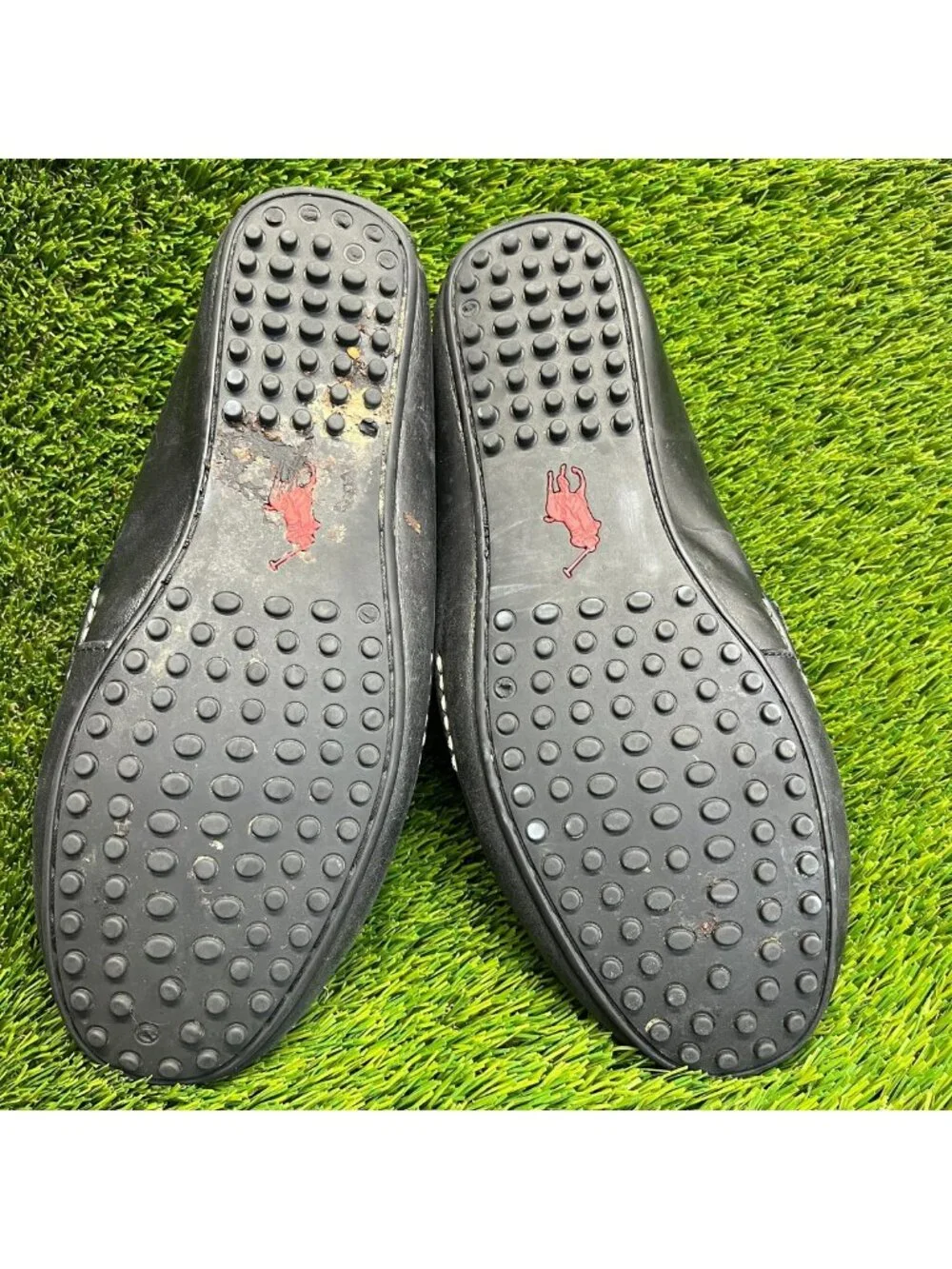 Polo Ralph Lauren WES Mens Size 11 Black Casual Classic Leather Loafer Shoes